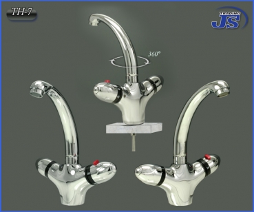 Thermostat Universal Waschbecken Armatur LED Wasserhahn