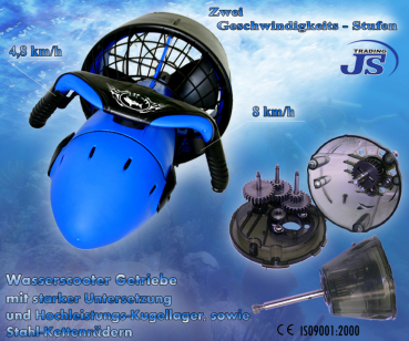 Unterwasserscooter Tauchscooter-Wasserscooter 300 Watt 2 Gang 1xAkku