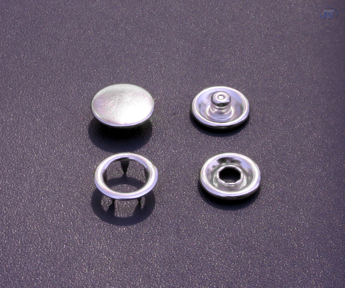 Druckknöpfe METAL 21 mm silver