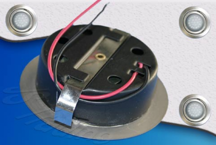 Design Einbau Leuchte 21 LED 12V Grün