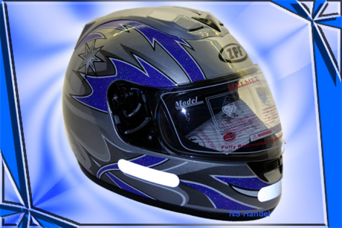 Integralhelm Motorradhelm Rollerhelm 3882SILVER-S-M-L-XL