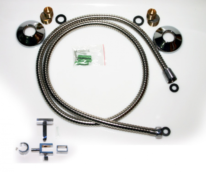 Luxus Duscharmatur Set mit Handbrause Quadro