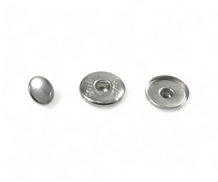 100x Chunks Click Buttons Rohlinge selbst gestalten 18mm aus Messing