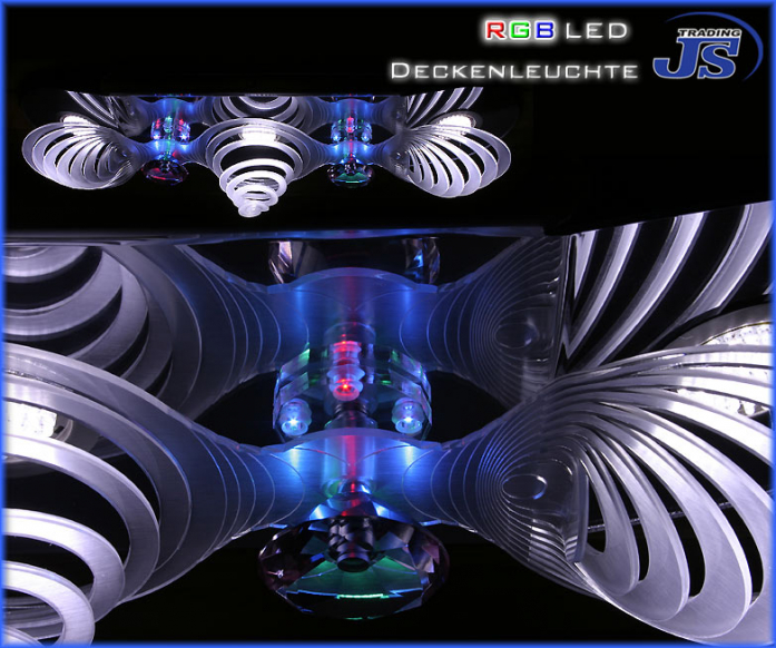 3x60 LED Deckenleuchte mit RGB Hintergrundbeleuchtung