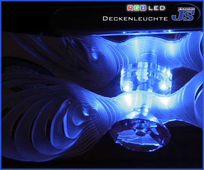 3x60 LED Deckenleuchte mit RGB Hintergrundbeleuchtung