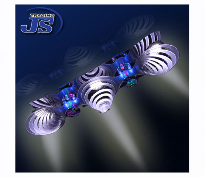 3x60 LED Deckenleuchte mit RGB Hintergrundbeleuchtung