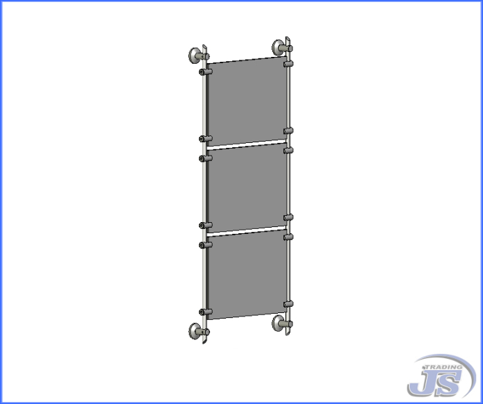 Schildersystem Acrylglas Doppelschild Praxisschider für Papiereinlagen