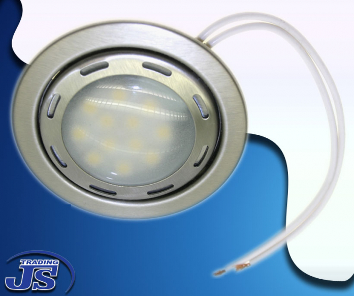 Design Einbau Leuchte 12 Led SMD 12V Weiss