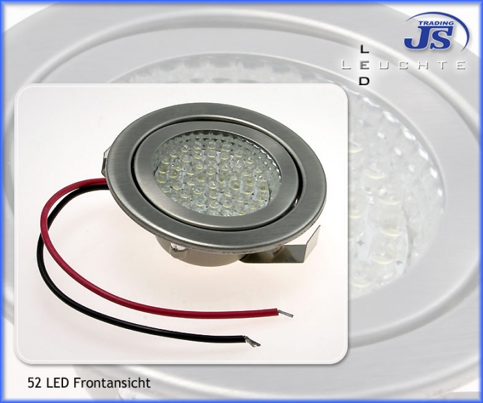 Design Einbau Leuchte 52 LED 230V Einbaustrahler  LED-Einbauleuc?hte 3,5Watt