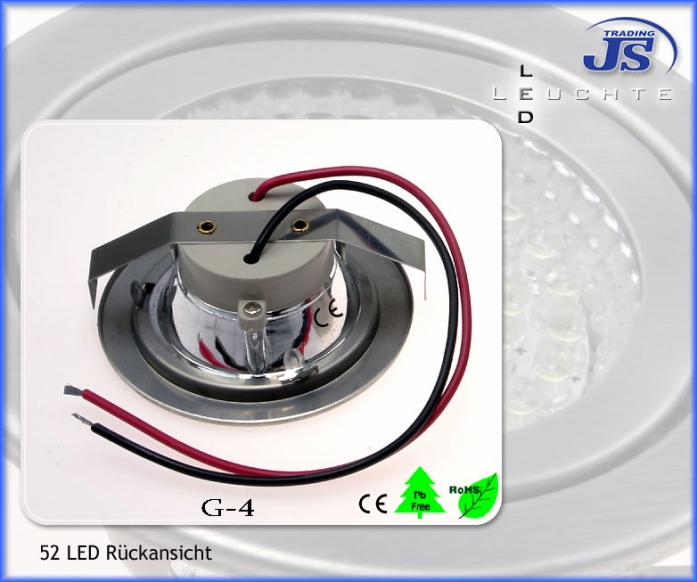 Design Einbau Leuchte 52 LED 230V Einbaustrahler  LED-Einbauleuc?hte 3,5Watt
