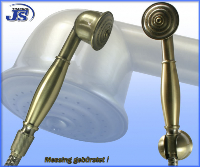 Retro Design Handbrause Messing Gebürstet Nostalgie!