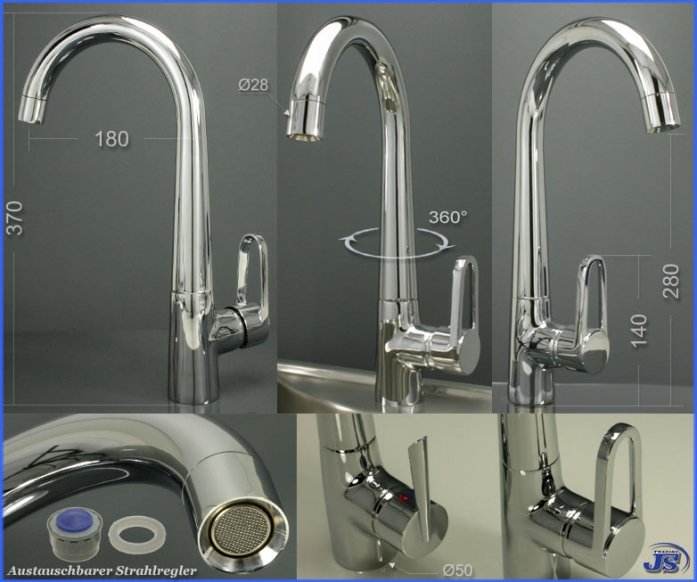 Küchen Spültisch Armatur h173-a173 Wahl MODERNE Einhebelmischer