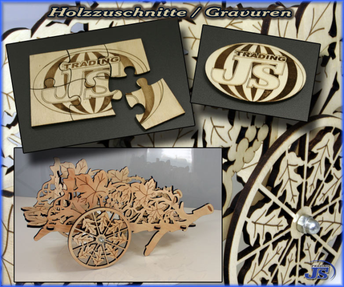 Laserzuschnitte aus Holz