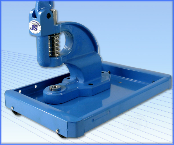 Handpresse mit Rolltisch als Ösenpresse Stanzpresse Ösenmaschine für Planen