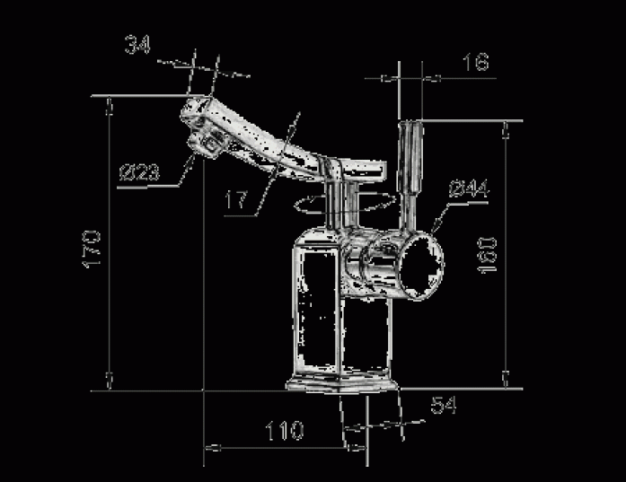 Design Armatur einhebelmischer Messing Quadro