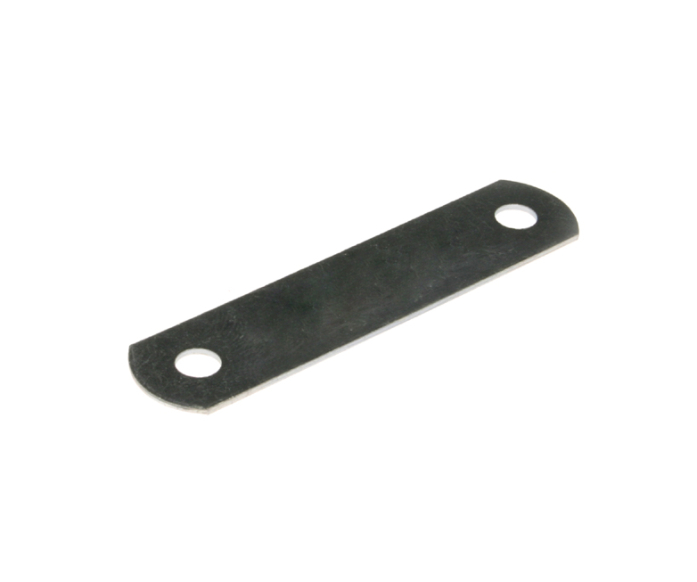 100x Gegenplatte Stahl verzinkt für Nieten, 2-Loch, 60mm