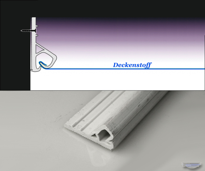 Spanndeckenprofil PVC Rentabel Decken oder Wand 1,75 m (4,99â‚¬ - 1m)