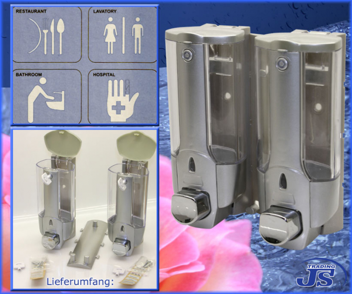 Seifenspender Doppel Wand Dispenser  9015-2