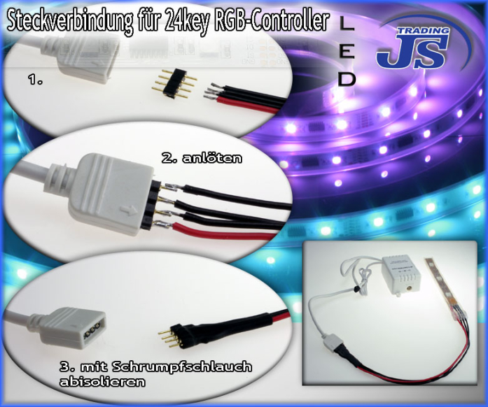 RGB 24key Infrared Controller mit Fernbedienung