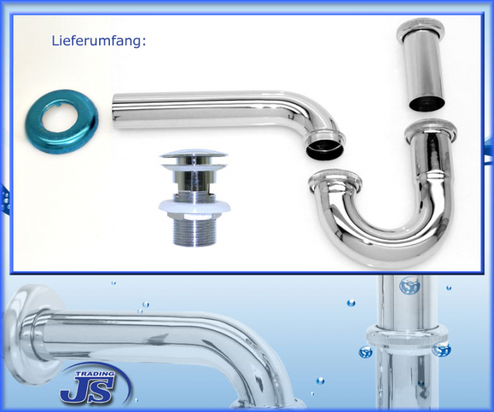 Siphon Geruchsverschluss und Pop-Up mit Überlauf 410