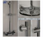 Dusch Brausestange SET Brausegarnitur Ablage Handbrause Brauseschlauch
